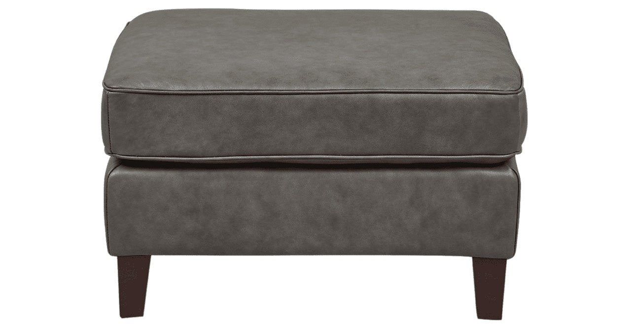 Ashby Leather Sectional Collection, Concord Gray